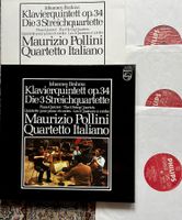 Brahms Pollini Quartetto Italiano Piano Quintet 3 LP Box 🛀