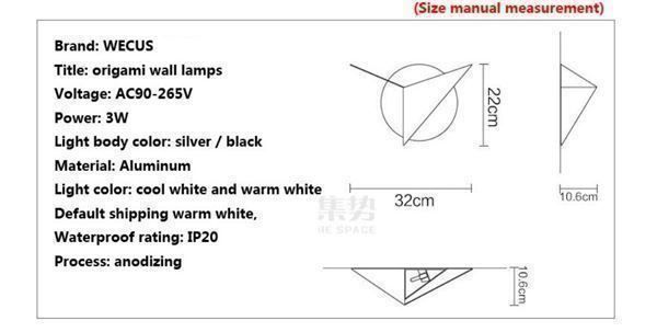 Lampade: DESIGNER Origami Wandlampe – Nuovo e nell'imballaggio originale da Winterthur venduto da Neilpryde01 6