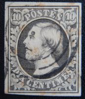 Luxemburg Kat. 1 gest. 1852 Kat. 70 Euro (helle Stelle)