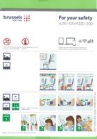 Brussels Airlines, A319-100/A320-200, Safety Card, ,
