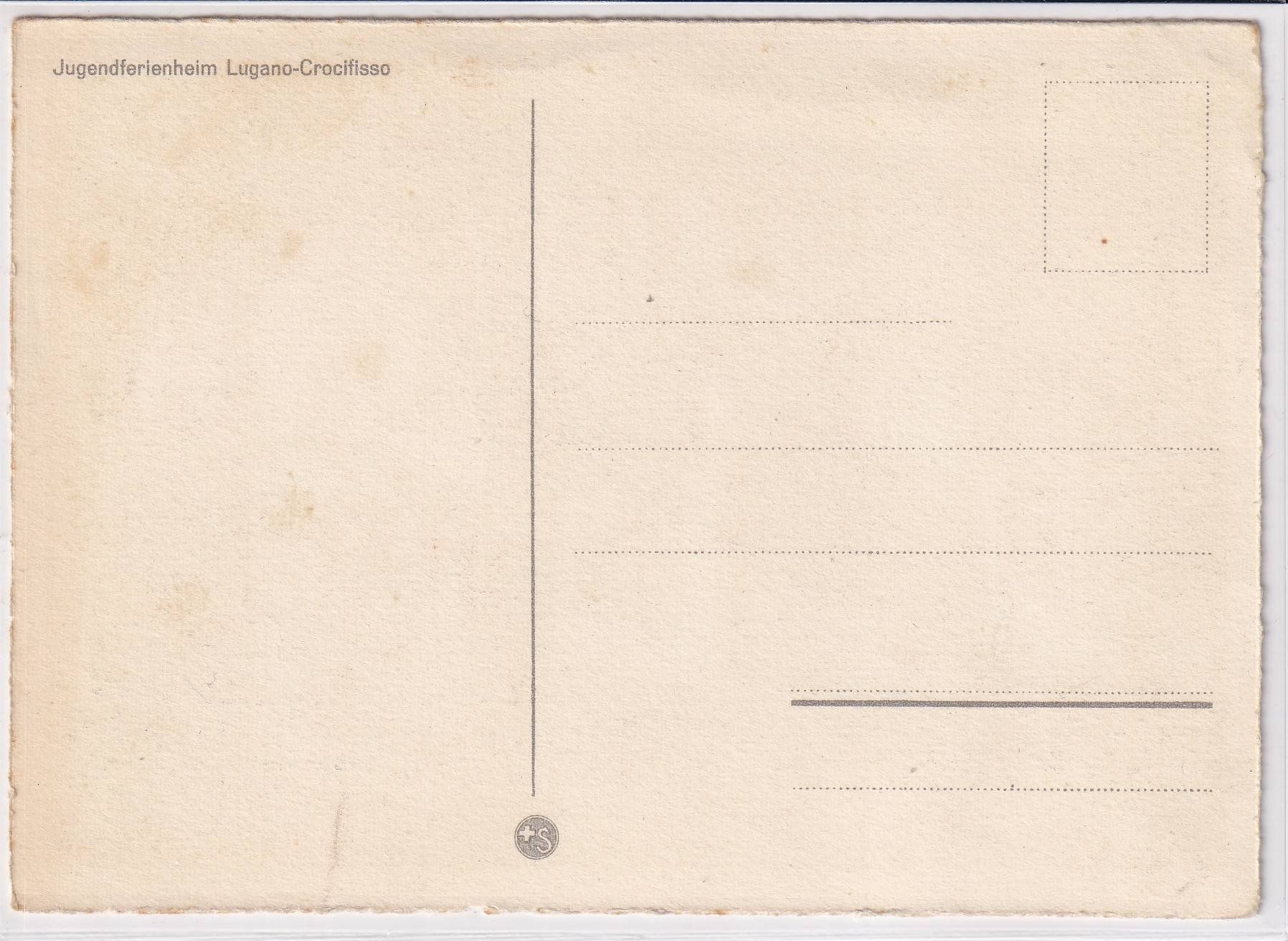 Cartes postales: Lugano-Crocifisso - Jugendferienheim /bi – D'occasion à Hombrechtikon par Rudolf07 1