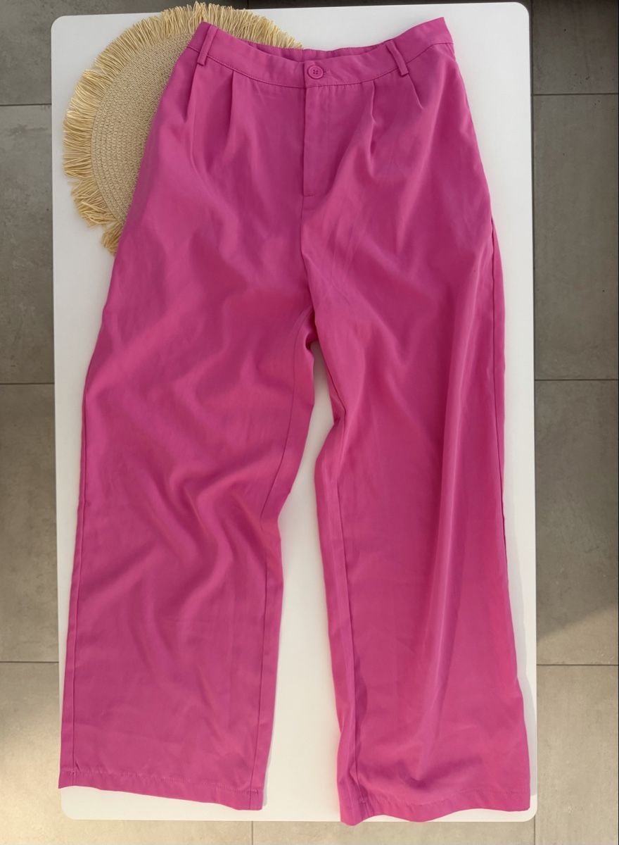 Hosen: Pink Wide Leg Trousers Size L – Gebraucht aus Gränichen von Domsiiiii