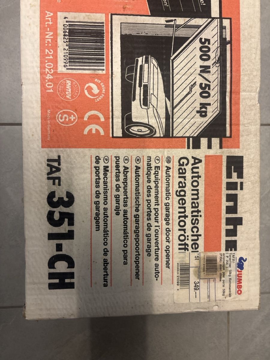 Altro Materiale elettrico: Einhell TAF 351-CH Garagentoröffner - Neuwertig! – Nuovo e nell'imballaggio originale da Rüti ZH venduto da pas_b8ql 1