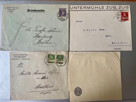 CH / Schweiz 4 alte Briefe 1926, siehe Abbildungen
