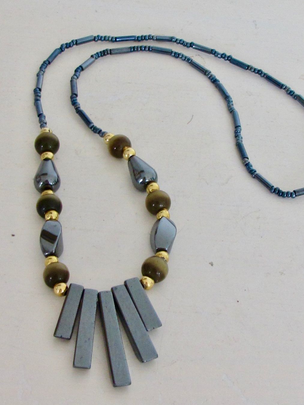 Catenine: COLLIER EN PIERRE MALACHITE  NEUF – Nuovo (secondo la descrizione) da Murten venduto da Selliot