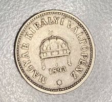 Ungarische Münze: 10 Filler, 1893
