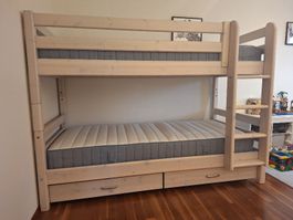 Flexa Etagenbett mit zwei Schubladen