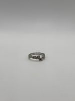 Bague Or Blanc 18K 750 4.1g - Design Organique Texturé