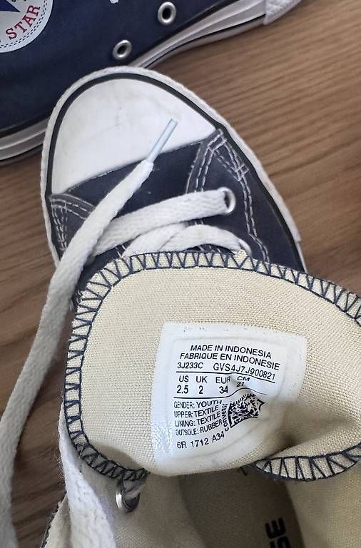 Herrenschuhe: Converse All Star Turnschuhe, Grösse 34 – Gebraucht aus Birmensdorf ZH von FiKaVa 4