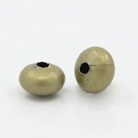 Metallperlen bronze  6x4mm, 50 Stück
