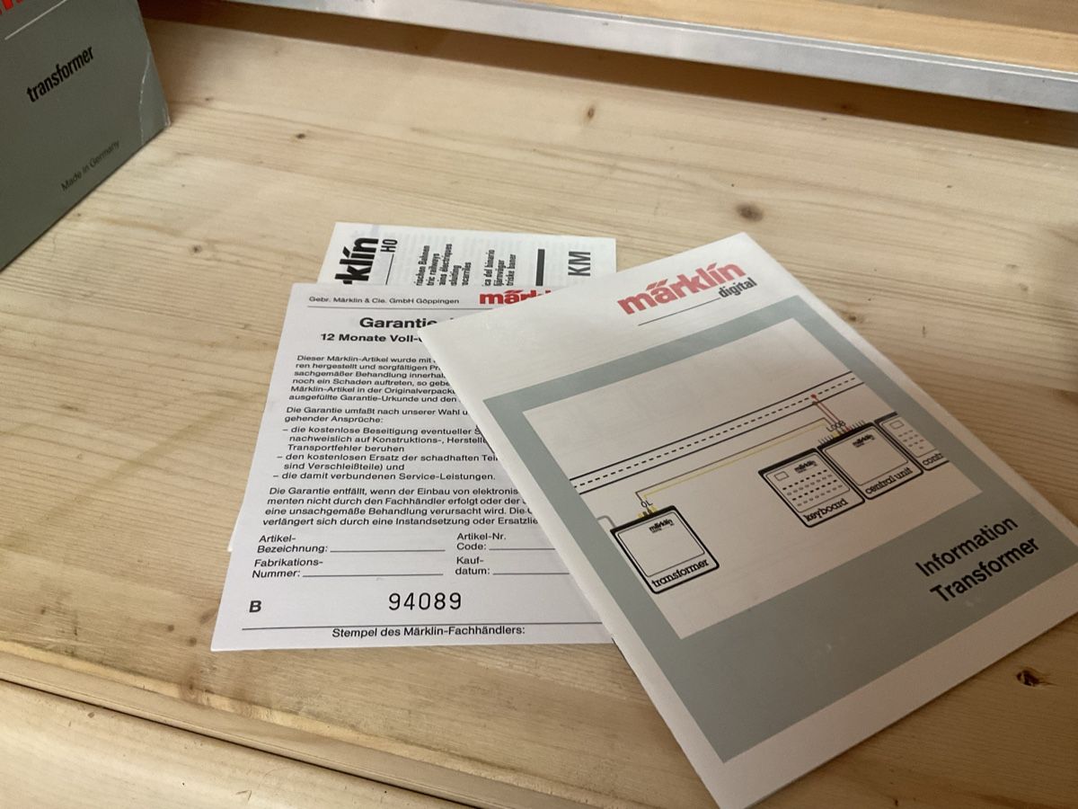 Märklin Modelleisenbahnen: Trafo Nr. 5  – Neu (gemäss Beschreibung) aus Wald ZH von Sbbemilio 4