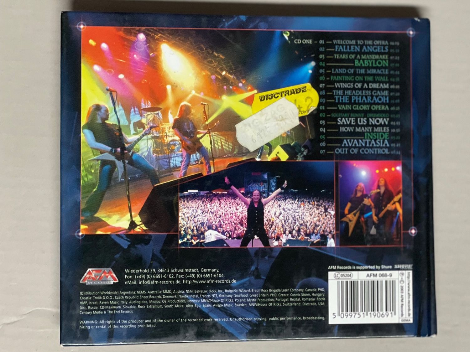 CDs: Edguy - Burning Down The Opera Live – Gebraucht aus Muri b. Bern von AdidasCollector 3