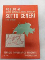 Sotto Ceneri - Cartina geografica 1961