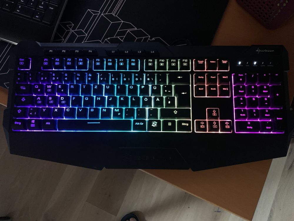 Sharkoon Skiller SGK4 Gaming Keyboard RGB, N-Key Rollover, (German Keyboard Layout), Black