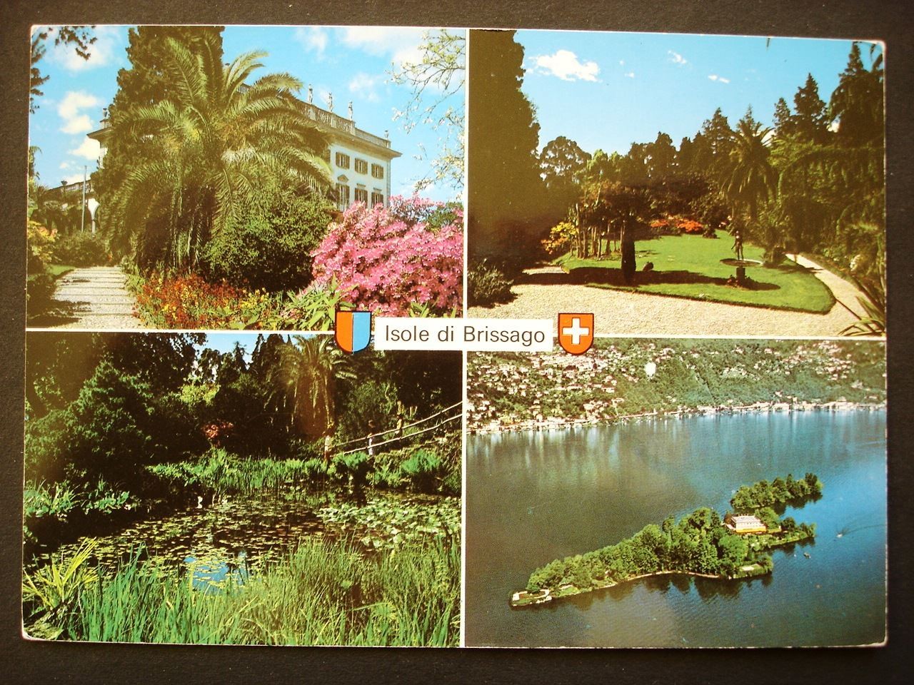 Cartoline postali: Isole di BRISSAGO Botanischer Garten – Usato da Jona venduto da philajona