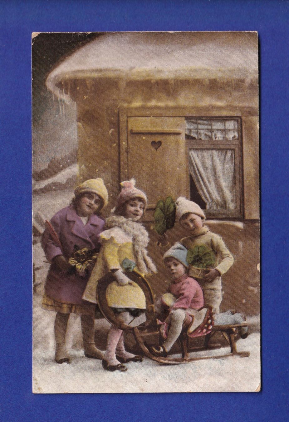 Cartoline postali: ENFANT - Hiver et neige – Usato da Pully venduto da nicecards-shop