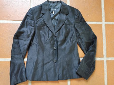 Schild; schwarzer Blazer (leicht glänzend) Gr. 34