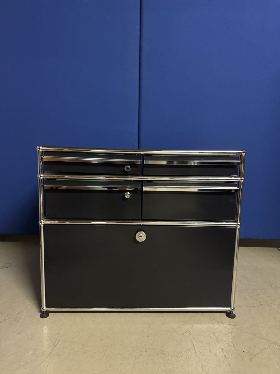 Cassettiere: USM Haller Sideboard, schwarz – Usato da Bern venduto da samryan