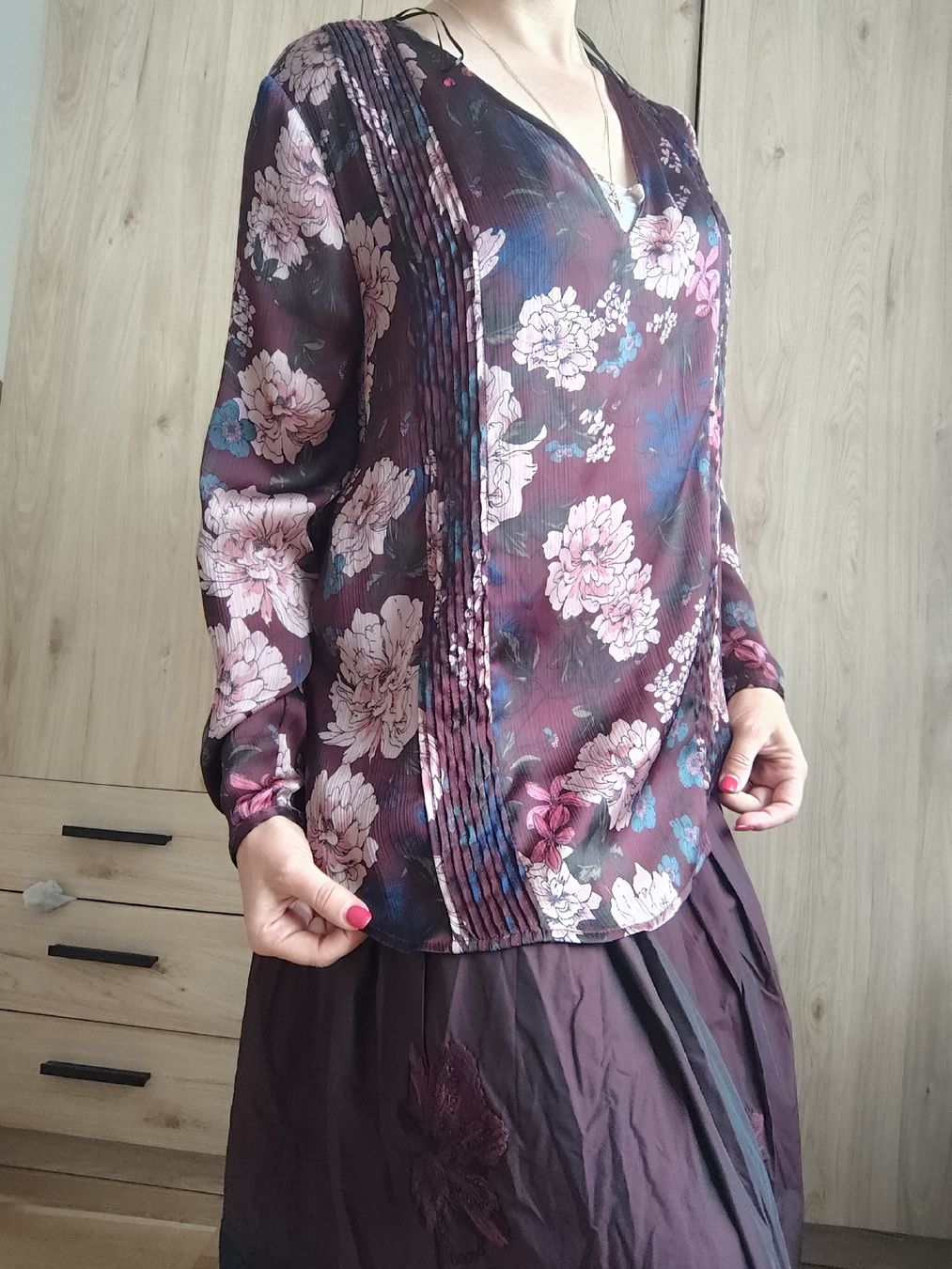 Zara Camicette: ZARA BASIC floral print blouse size L excellent condition – Usato da Mägenwil venduto da VintageGirly 4