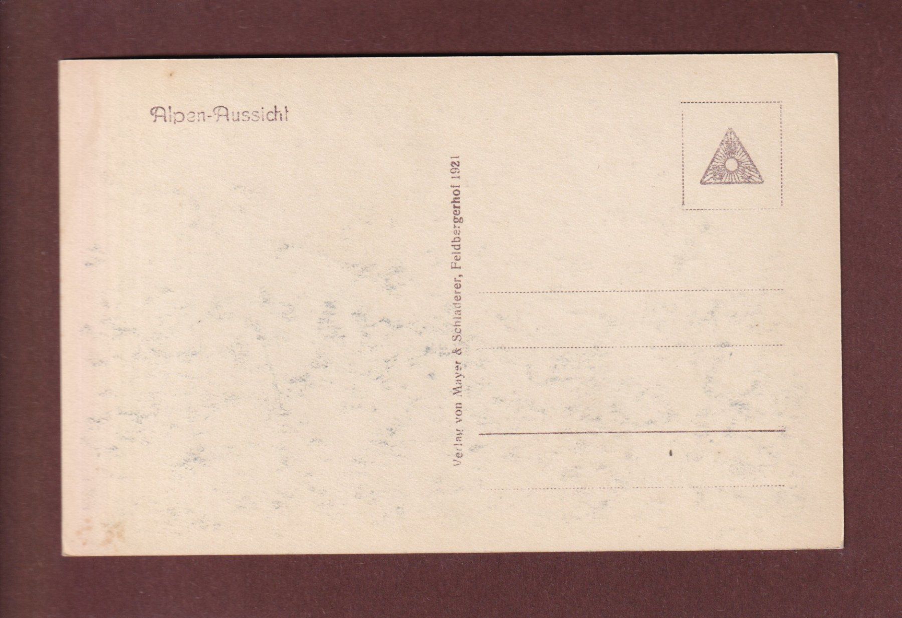 Cartoline postali: ALPEN-AUSSICHT - Tödi - Scheerhorn – Usato da Pully venduto da nicecards-shop 1