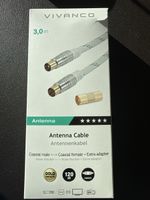 Vivanco Antennenkabel, 3m, Neu, Koaxial, Top Qualitaet