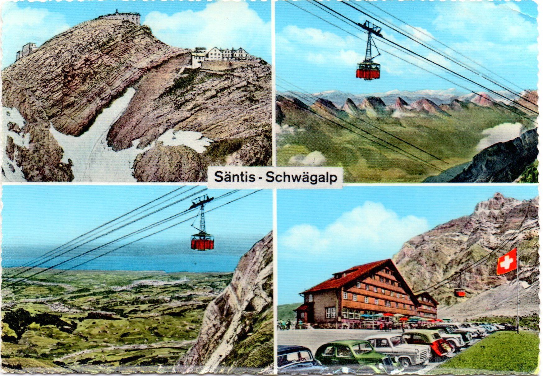 Cartes postales: URNÄSCH Schwägalp Luftseilbahn Säntis, Auto – D'occasion à Jona par philajona