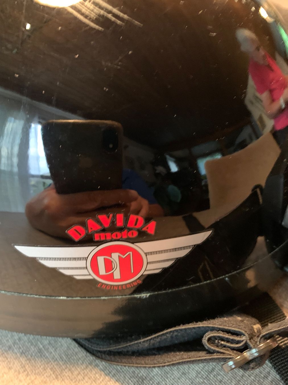 Caschi & visiere: Davida Motorradhelm mit Brille Groesse M schwarz – Usato da Urnäsch venduto da Mafre1949 1