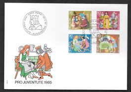 FDC Pro Juventute Serie 1985 J294 - J297 ET Bern 26.11.1985