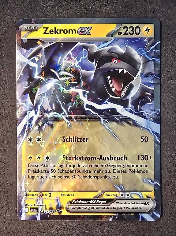 Pokémon Sammelbilder & Trading cards: Pokémon Zekrom ex - 034/086 - Schwarze Blitze - Deutsch – Neu (gemäss Beschreibung) aus Regensdorf von E-Smiley