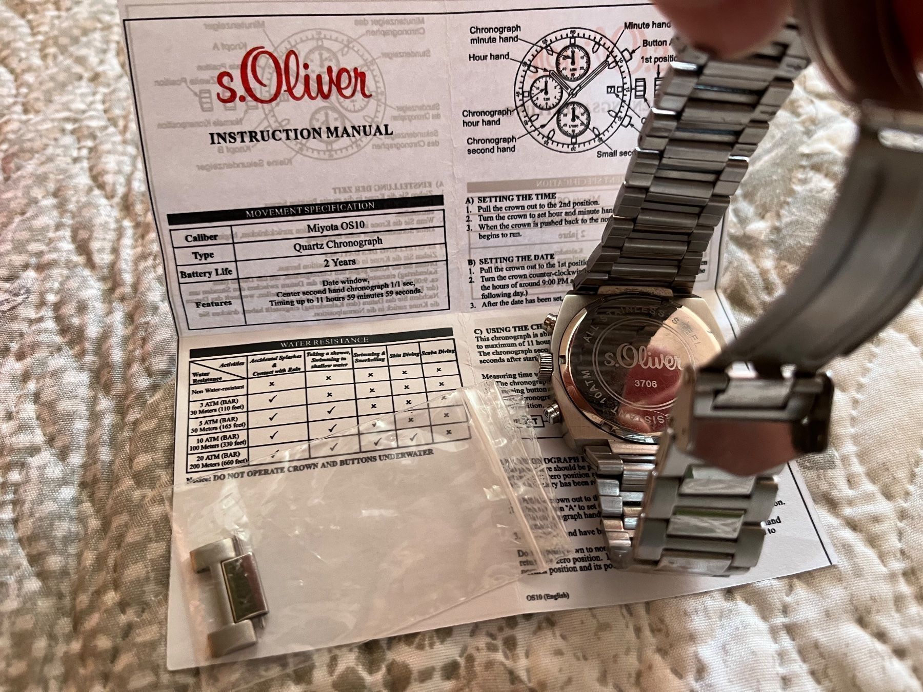 Orologi: S. Oliver Chronograph Herrenuhr – Usato da Neuenhof venduto da Himmel2 5