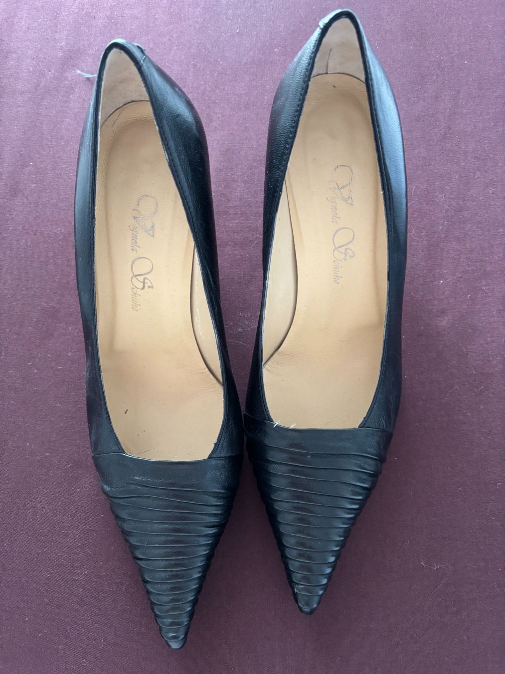 Scarpe da donna: Damen Pumps, schwarz, Leder, Gr. 41, elegant – Usato da Langnau am Albis venduto da cre_tr6k