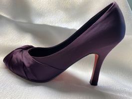 Damen Peeptoes violett Grösse 38 offen guter Zustand