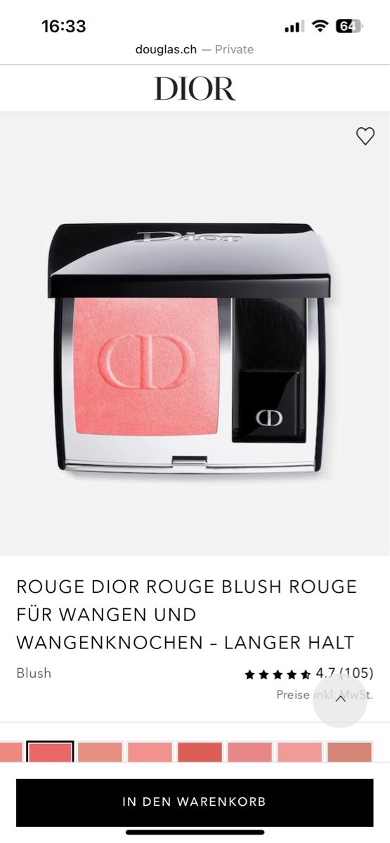Dior Make-up: Dior Blush Nr. 28 - Actrice – Nuovo (secondo la descrizione) da Thalwil venduto da car_m2kz 5