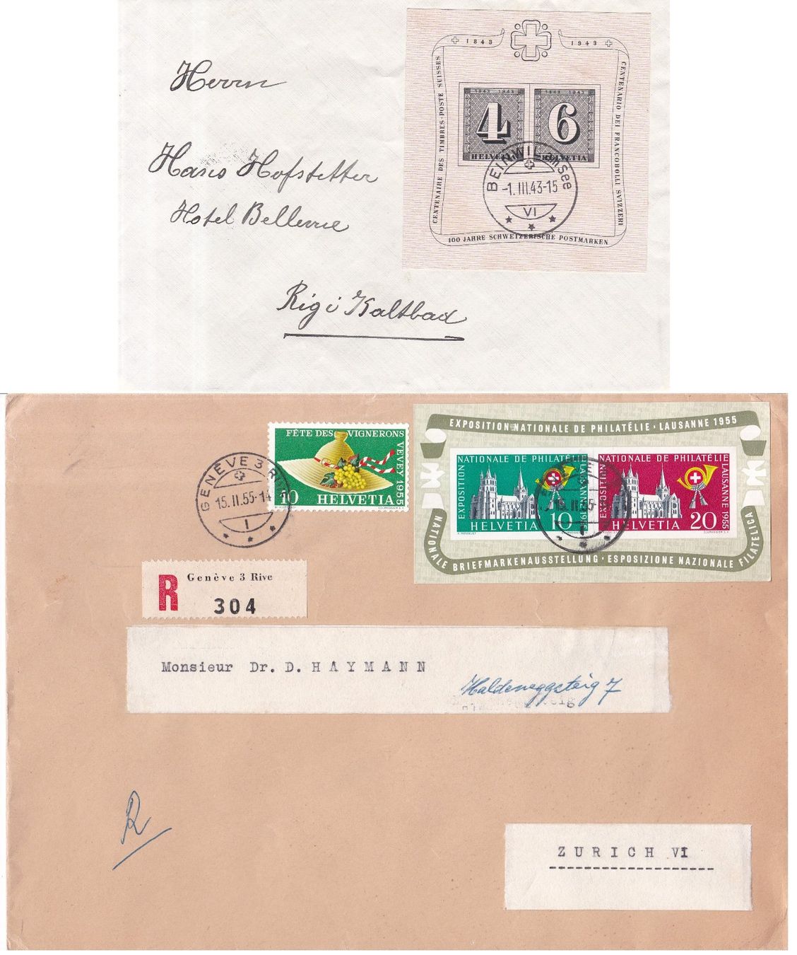 Tous les timbres: 10 x CH Briefmarken Blocks ab 1936 – D'occasion à Münchwilen AG par Nesar 1