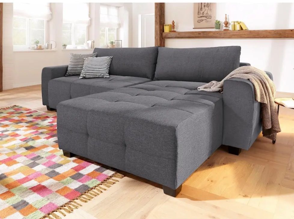 Conforama Sofas: Ecksofa anthrazit – Gebraucht aus Zürich von brupbacher01