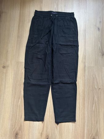 Pantalon noir d'été léger Mom en lin marque M&S taille 36