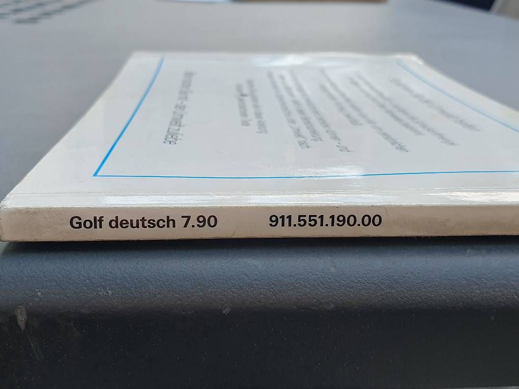 Libri: Betriebsanleitung VW Golf – Usato da Mels venduto da Eventuell3 2