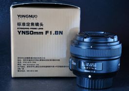 Yongnuo 50mm f/1.8 für Nikon mit OVP