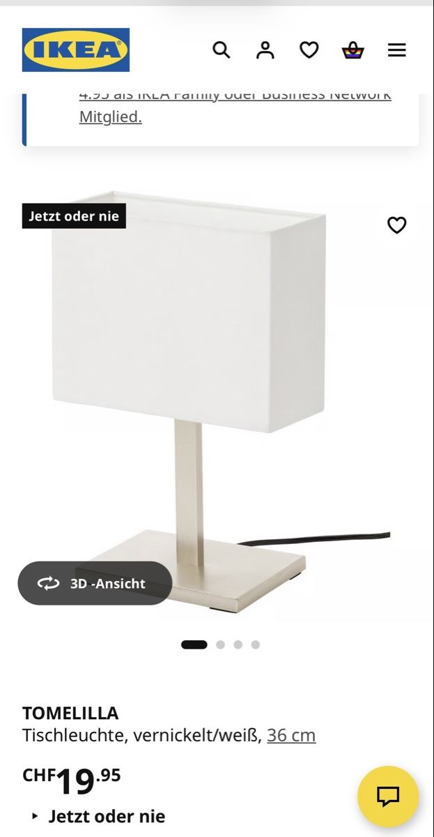 Ikea Lampade: 2 Ikea Tomelilla Lampen – Nuovo (secondo la descrizione) da Mühlau venduto da kvn_8cmk