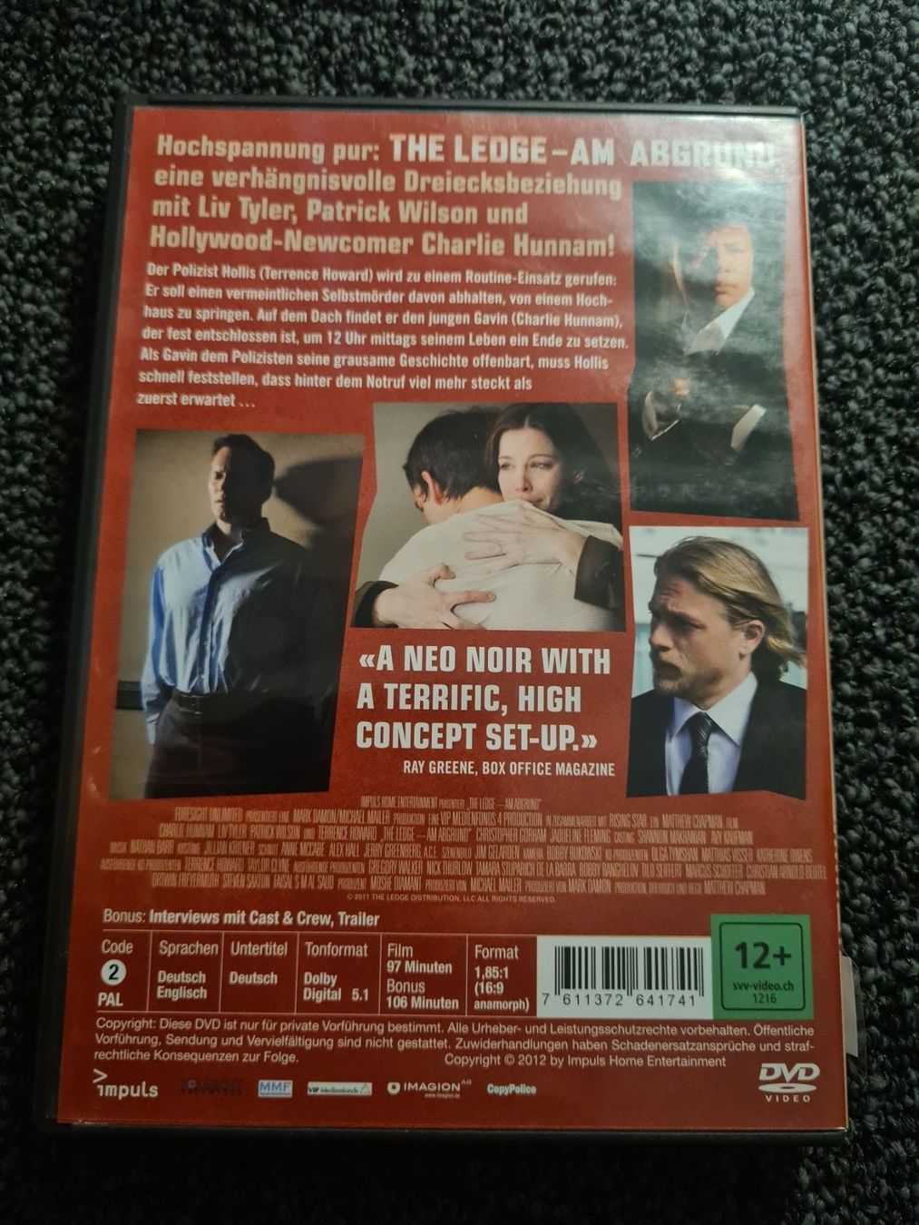 Tutti i DVDs: THE LEDGE AM ABGRUND(11276) – Usato da Ruswil venduto da jan_bxl5 1