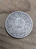1 Fr. 1887  Silber Zustand schön