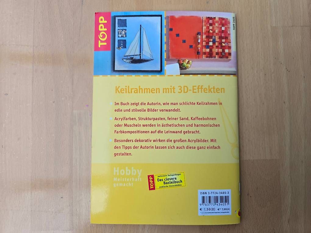 Libri: Keilrahmen mit 3D-Effekten selber gestalten, Neu – Nuovo (secondo la descrizione) da Knutwil venduto da Geschenksatelier 3