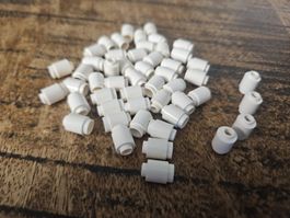 lego 3062 lot de 50 pièces White Brick, Round 1 x 1 