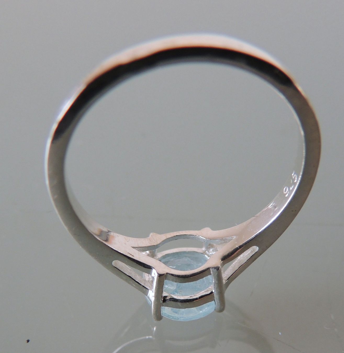 Anelli: Aquamarin Silber 925 Fingerring Gr. 51 – Usato da Waldenburg venduto da schaller707 5