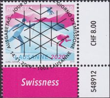2019, Nr.1755, "Winterspiele" mit Ersttags-Vollstempel.