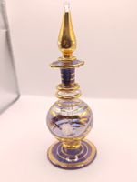 Vintage Parfümflakon aus Glas Handgeschliffen Top