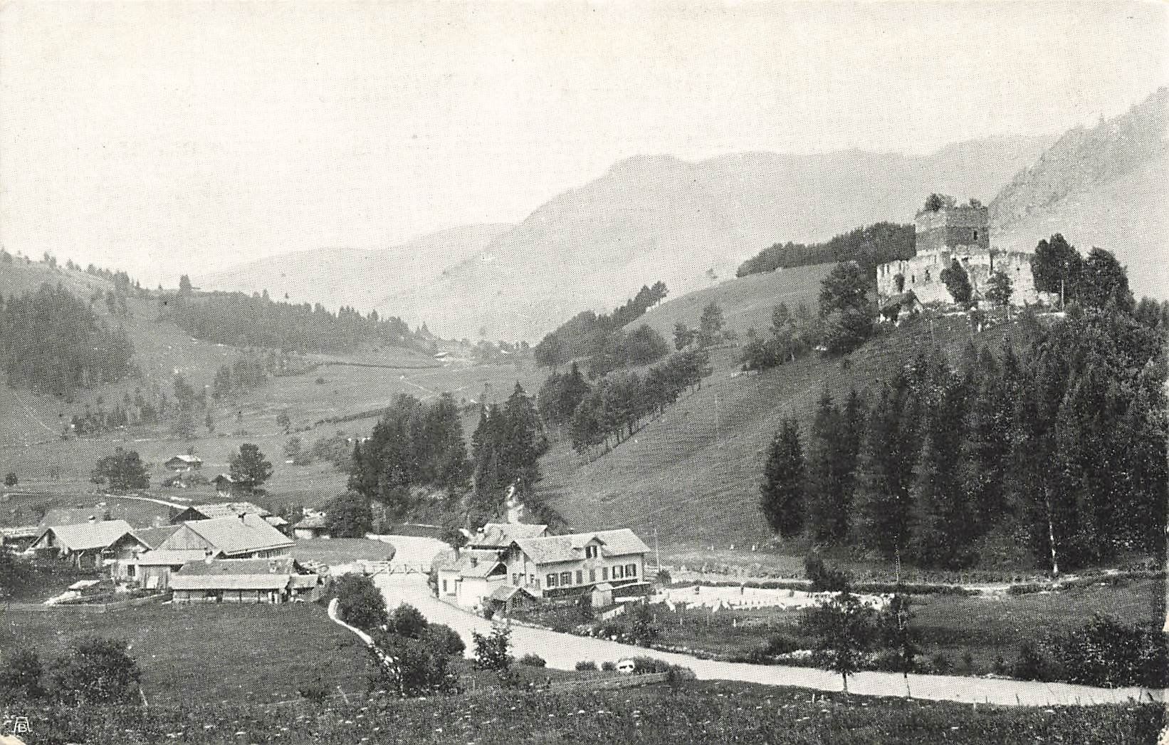 Ansichtskarten: Frutigen Schloss Tellenburg – Gebraucht aus Schwyz von Seffi56