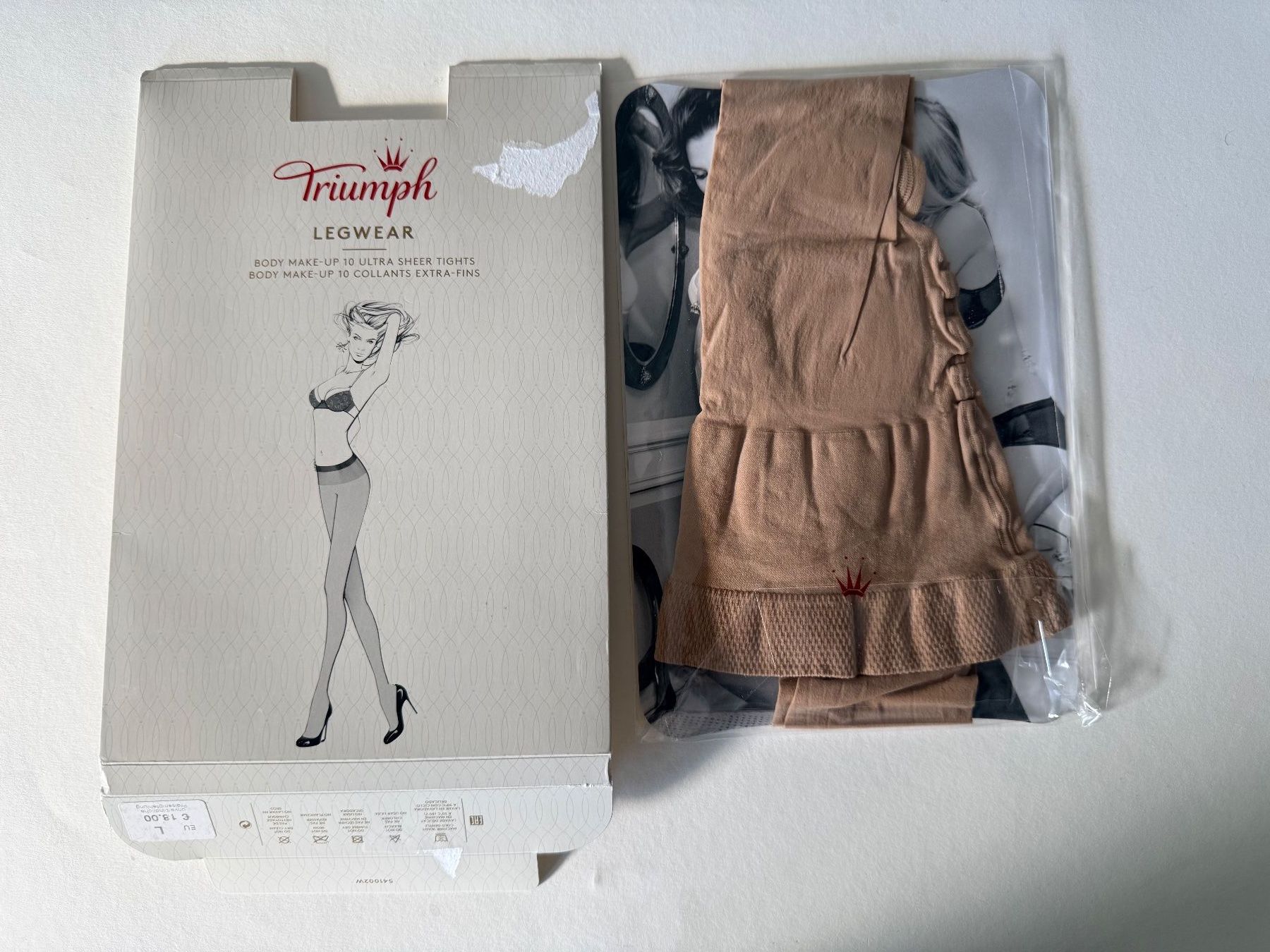 Calze & Collant: TRIUMPH, Strumpfhose BODY MAKE-UP, Gr. L, Farbe Hellbraun – Nuovo e nell'imballaggio originale da Rudolfstetten venduto da gst_g7xl 3