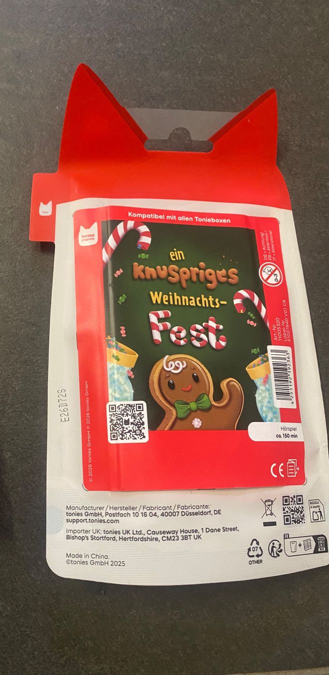 Audiolibri: Lebkuchenmann Tonie – Nuovo e nell'imballaggio originale da Pontresina venduto da TED_23 1