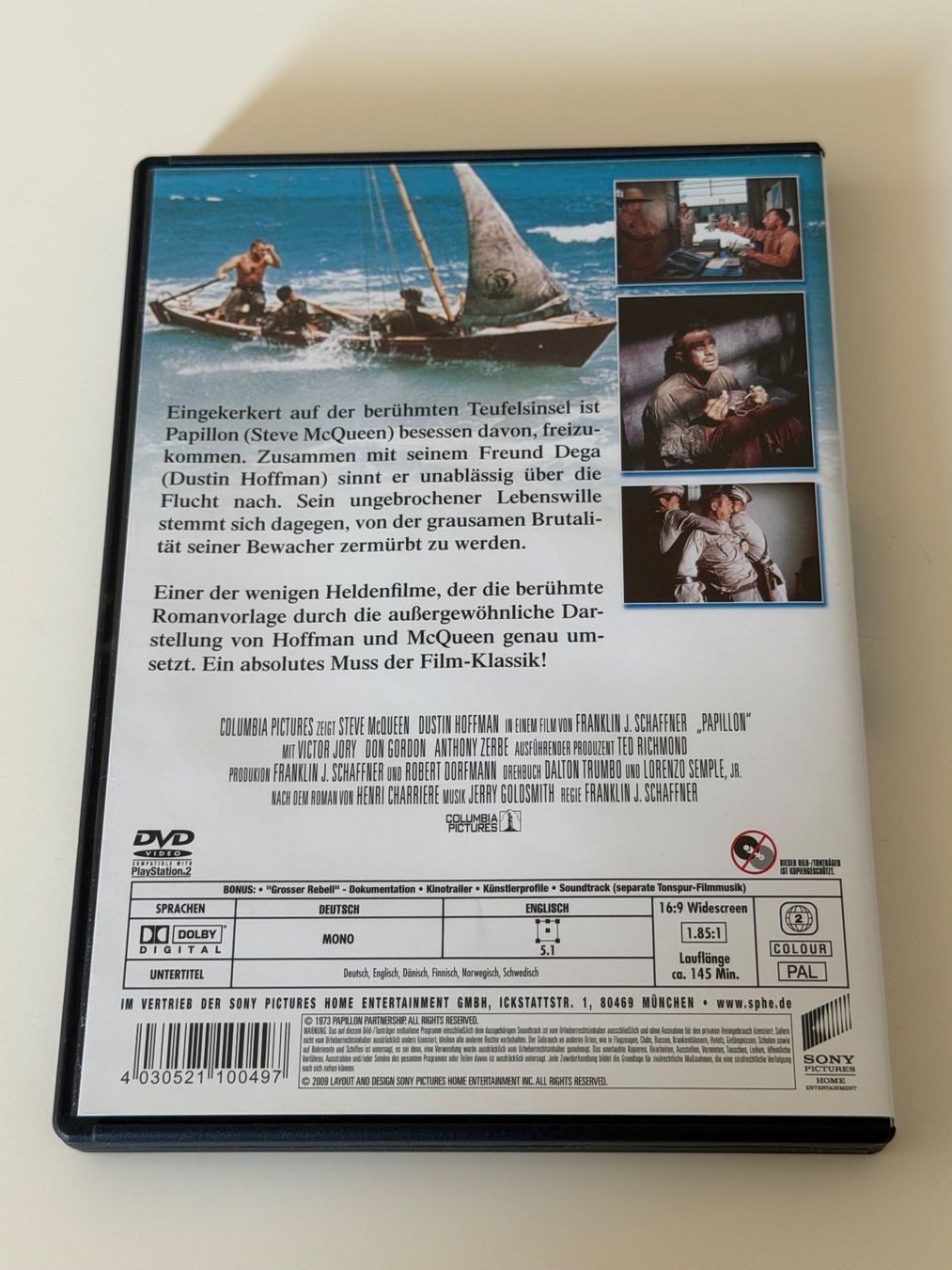 Tutti i DVDs: DVD Papillon Steve McQueen Dustin Hoffman – Nuovo (secondo la descrizione) da Altstätten SG venduto da sheamus 1